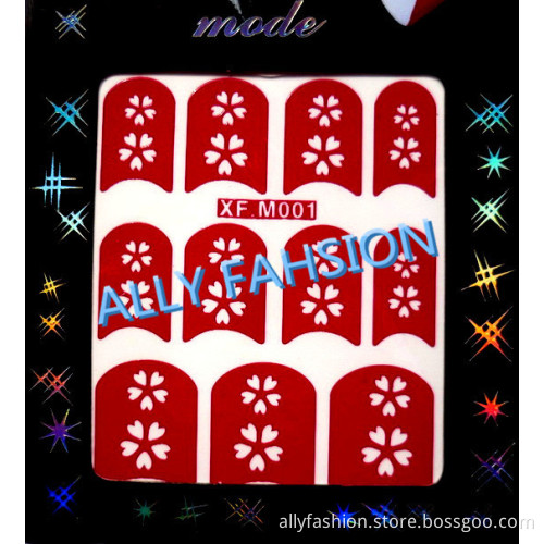 3D Hollow Nail sticker,3D nail art,nail beauty, more than 1000designs nail stickers